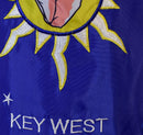 Key West Embroidered Windsock W/ Streamers 5.5" X 60" 300D Nylon Conch Republic