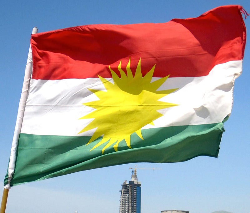 Kurdistan 3'X5' Flag ROUGH TEX® 100D