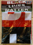 Black Lives Matter Single Sided Pan-African 3'X5' Flag Rough Tex® 100D