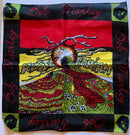 Assorted Cannabis Themed Bandana Head Wraps 100% Cotton 22"X22"