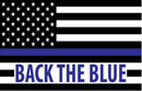 BACK THE BLUE 3'X5' Flag Rough Tex® 68D Nylon