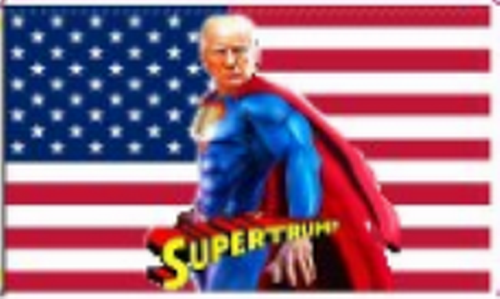 Trump Superman Flag 3'X5' Rough Tex® 100D