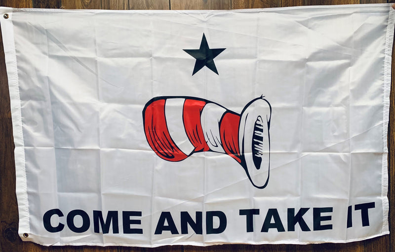 Come and Take It Hat 3'x5' Flag ROUGH TEX® 68D Nylon