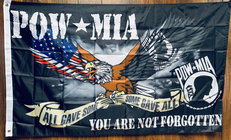 POW MIA You Are Not Forgotten Eagle 3'X5' Flag ROUGH TEX®