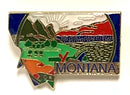 Montana State Lapel Pin Map