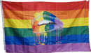 Rainbow Lips 3'X5' Flag ROUGH TEX® 100D