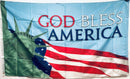 God Bless America Lady Liberty 3'X5' Flag ROUGH TEX® 100D