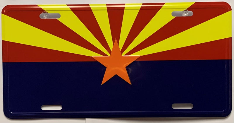 Arizona Embossed License Plate