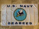 US Seabees Sea Bees Flag 100D 3x5