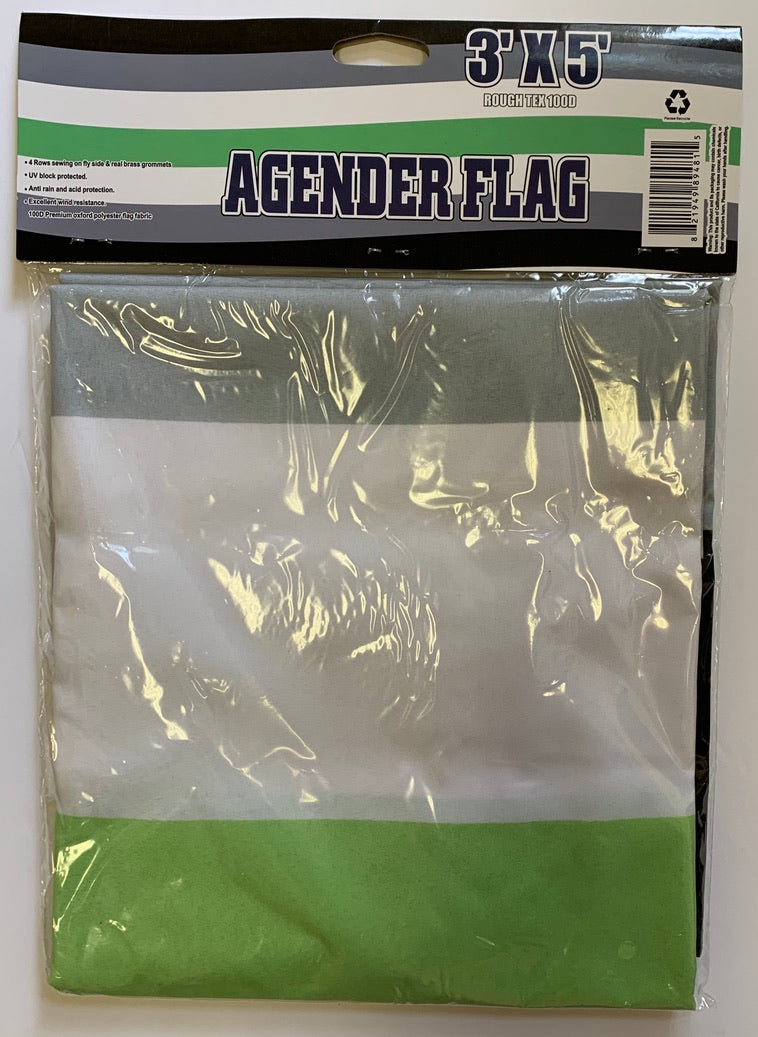 Agender 3'X5' Flag Rough Tex ® 100D
