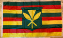 Kanaka Maoli Hawaiian Flag 150D Rough Tex Nylon 3x5 Feet