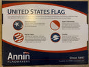 United States Flag 3'X5' 100% All Weather Nylon Annin Flagmakers® Made in USA American flags