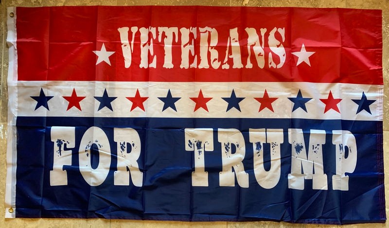 Veterans For Trump 3'X5' Flag Rough Tex® 68D Nylon