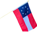 First National Stick Flags 12 1st National Stars & Bars 12"X18" Flag With Stick Rough Tex® 68D Nylon Grave Marker