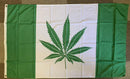 3'X5' GREEN CANADA LEAF FLAG 100D ROUGH TEX ®