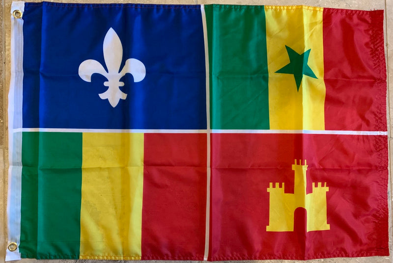 Creole Flag 2'X3' Flag- Rough Tex ®100D