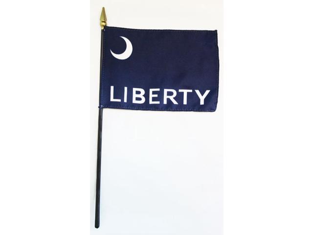 Fort Moultrie Liberty Stick Flag In Poly 4''X6''