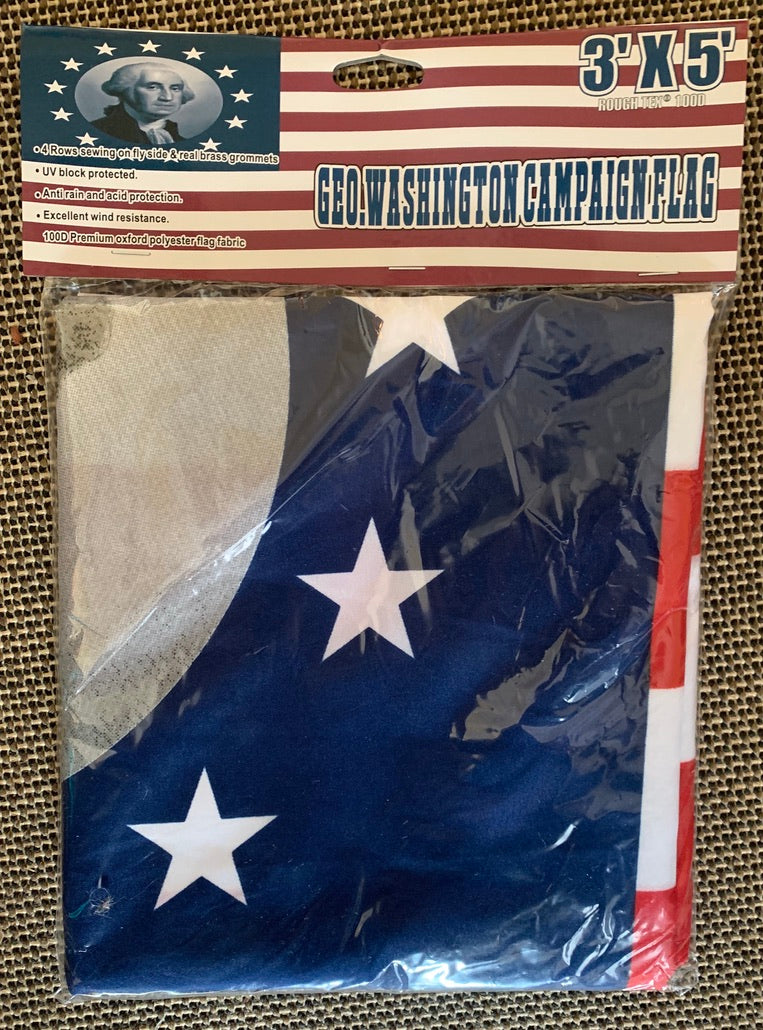 George Washington Campaign  3'X5' Flag- Rough Tex ®100D