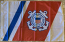 United States Coast Guard Racing Stripe Flag Rough Tex ® 2'X3' 100D
