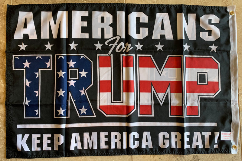 Americans For Trump KAG Keep America Great Double Sided 2'X3' Flag Rough Tex® 100D