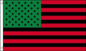 AFRO AMERICAN FLAG 100D FLAGS BY THE DOZEN WHOLESALE PER DESIGN!