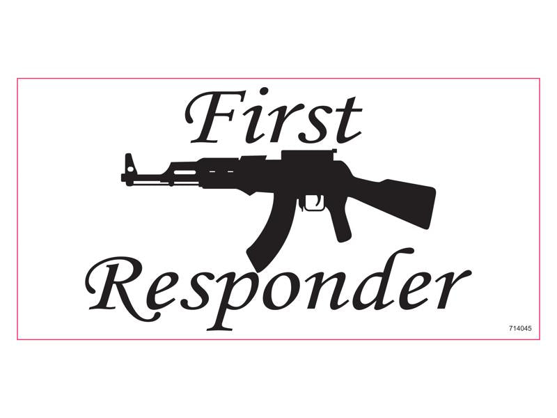 AK 47 First Responder Bumper Sticker