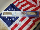 Flagpole 5 FEET 1" DIAMETER ALL AMERICAN BETSY ROSS BANNER FLAG POLE KIT WITH 150D NYLON BETSY ROSS FLAG