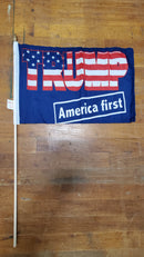 Assorted Trump Design 12''X18'' Stick Flags Starter Pack