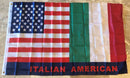 AMERICAN ITALIAN USA ITALY FRIENDSHIP FLAG 150D NYLON PREMIUM UV PROTECTED WATER PROOF 3'X5' FLAGS ROUGH TEX