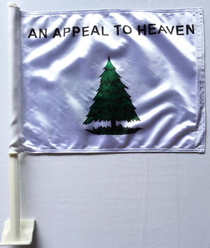 An Appeal to Heaven Car Flag Double Sided WASHINGTON'S CRUISERS AN APPEAL TO HEAVEN 150D NYLON FLAG