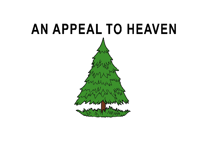 An Appeal To Heaven 12''x18'' Nylon Stick Flags Rough Tex ®68D