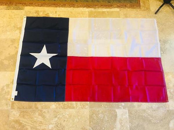 TEXAS 2'X3' EMBROIDERED 210D FLAG