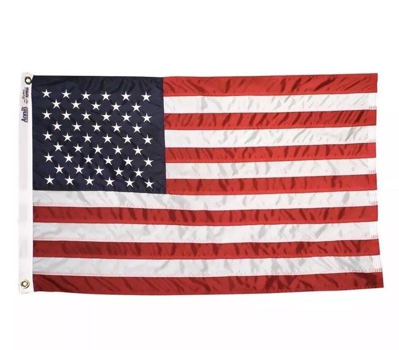 USA 3' X 5' (ALSO 4' X 6', 5' X 8') 600D 2 PLY POLYESTER FLAG AMERICAN