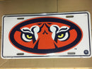 TIGER EYES AUBURN UNIVERSITY LICENSE PLATE