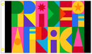 African Pride  LGBTQ 3'X5' Flag ROUGH TEX® 100D