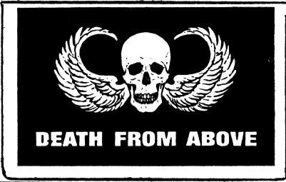 Airborne Death From Above 3'X5' Flag Rough Tex® 100D