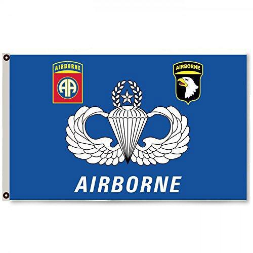 Airborne 3'X5' Flag Rough Tex® Super Polyester 82nd 101st