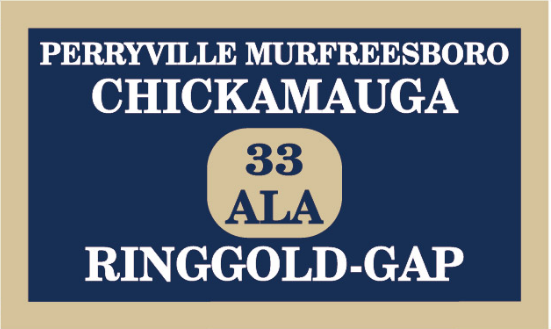 33rd Alabama 3'X5' Flag Rough Tex® 100D Chickamauga Perryville Murfreesboro Hardee