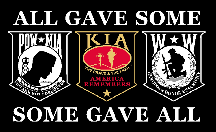 All Gave Some Some Gave All POW MIA KIA WW 3'X5' Double Sided Flag ROUGH TEX® 68D