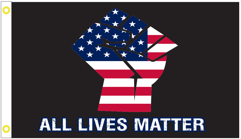 All Lives Matter USA Fist 3'X5' Flag ROUGH TEX® 100D