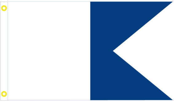 Alpha Diver Down 3'X5' Flag Rough Tex® 100D