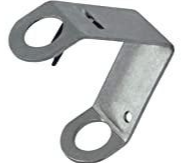 Aluminum Wall Bracket for Classroom Stick Flags with Screws