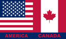 America Canada 2'x3' Flag ROUGH TEX® 100D