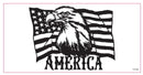 USA American Eagle Black & White Bumper Sticker