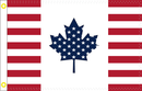 American Canadian 3'X5' Flag ROUGH TEX® 100D