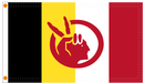 American Indian Movement 3'X5' Double Sided Flag ROUGH TEX® 100D
