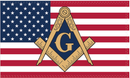 American Mason Emblem 3'X5' Flag Rough Tex® 100D