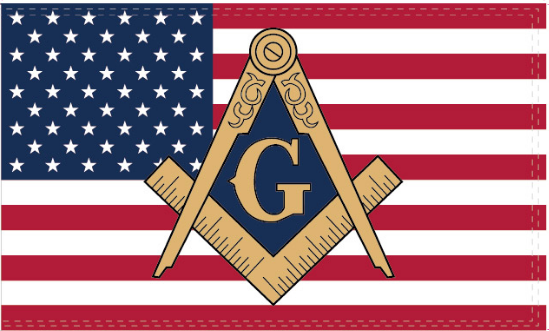 American Mason Emblem 3'X5' Flag Rough Tex® 100D