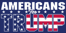 Americans For Trump Blue - Bumper Sticker