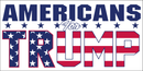Americans For Trump White - Bumper Sticker